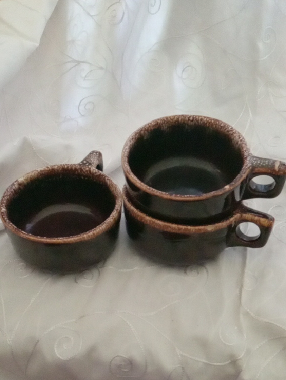3 Vintage Usa Ovenproof Soup Cups Or Coffee Cups
